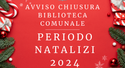 Chiusura biblioteca natale 2024